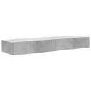 vidaXL TV-benker med LED-lys 2 stk betonggrå 60x35x15,5 cm‑ 8721012262041