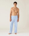 Lexington Home Organic Cotton Poplin Pajama Pants   Blue   XL
