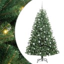  Kunstig sammensatt juletre grønn 180 cm PVC og metall