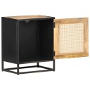 vidaXL Nattbord 40x30x50 cm grovt heltre mango og naturlig stokk