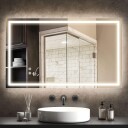 LED baderomsspeil – Justerbar lysstyrke anti dugg vanntett