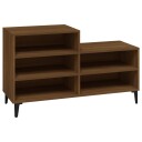 vidaXL Skoskap brun eik 102x36x60 cm konstruert tre