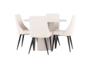 Olivia Spisegruppe 110 cm Rund med 4 Leone stoler   Beige/Beige