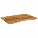  Skrivebordsplate med kurve 90x60x2,5 cm heltre grovt mangotre