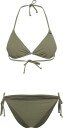 O"neill Essentials Capri Bondey Bikini Set   Khaki green   42