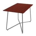 Grythyttan Stålmöbler Bord B25A 120 cm Mørkerød / Varmgalvanisert