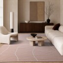 Ullteppe   Viseu støvet rosa Størrelse: 200 x 290 cm