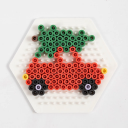NABBI Perleplate midi BioBeads sekskant