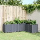 Plantekasse grå 160x120x53 cm PP
