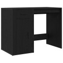  Skrivebord Svart Eik 100x49x75 cm Konstruert Tre