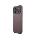 Mujjo MagSafe Lommebokdeksel i skinn for iPhone 17 Pro Max Bronse Rød