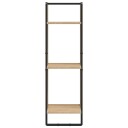  Vegghylle 3 etasjer sonoma eik 30x25x100 cm konstruert tre 8721012046382