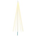 vidaXL Juletrebelysning med spyd og flaggstang 500 cm 732 LED-lys