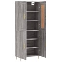 vidaXL Highboard grå sonoma 69,5x34x180 cm konstruert tre