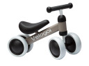 Velogo løpesykkel fra 1 år 4 hjul Matt grå/brun