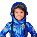 Widmann Astronaut Blå Metallic Barn Kostyme Large 29017