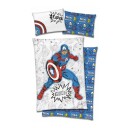 Marvel Avengers Sengesett 140x200/50x70 cm Captain America