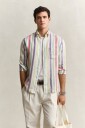 GANT Reg Multistripe Linen Shirt   Multi/patterned   XL