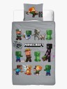 Minecraft Sengesett 140 X 200 Grønn