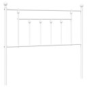  Sengegavl i metall hvit 107 cm