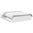  Sengeramme med skuffer hvit 135x190 cm konstruert tre 8721102623455