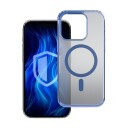 3mk Frosty MagCase blå etui til Apple iPhone 16 Pro Max – gjennomsiktig