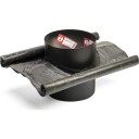 Metalbestos skorstein Ø 280mm takmøne 33 45° fleksibel svart