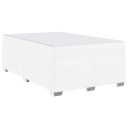  Sengestamme med madrass Hvit 120 x 190 cm stoff