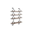 Gubi Demon vegghylle 4 etasjer walnut, 95 cm