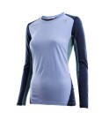 Aclima LightWool Sports Shirt, Dame Purple Navy (#A9B6E2, #232A4,#4A7073)6 Dame XS