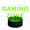 Mecharite 3D LED lampe Gaming Zone ??? USB???drevet fjernkontroll ??? Flerfarget