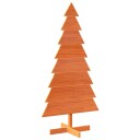 Vidaxl Juletre av tre til pynt voksbrun 150 cm heltre furu