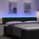  LED Hodegavl diamantblokker design svart 200 cm stoff