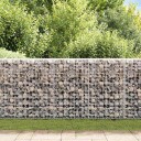 Gabion med topp- og bunndekke galvanisert stål 200x20x85 cm