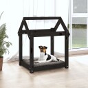 Vidaxl Hundeseng Svart 61X50X70 cm Heltre Furu