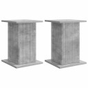 vidaXL Planteholder 2 pcs Betonggrå 30,5 x 30 x 43 cm Konstruert tre