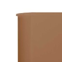 vidaXL Vindskjerm 6 paneler stoff 800x120 cm gråbrun