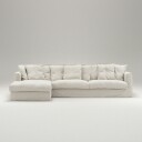 Decotique Le Grand Air 3 Seter Sofa Lin Divan Venstre Creamy White