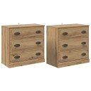  Skap 2 pcs Artisan Eik 70 x 35,5 x 67,5 cm Konstruert tre