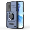 INCOVER Honor 90 Lite Håndverker Deksel med Magnetisk Kickstand Og Cam Slider - Blå