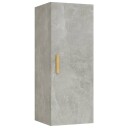 vidaXL Veggskap betonggr? 34,5x34x90 cm konstruert tre