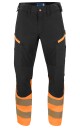 ProJob 6528 Servicebukse Stretch En Iso 20471 Kl 1 Orange/Black C50