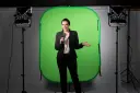 Manfrotto Bakgrunn 1.8x2.1m Chromakey B/G sammenleggbar, 2 farger