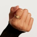 PDPAOLA Stamp Ring 18 kt. Gullbelagt sølv AN01-628-52 - Dame - 925 sterling silver