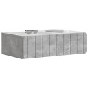 vidaXL Vegghengt Sidebord Betonggrå 59 x 34,5 x 17 cm Konstruert tre