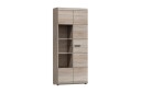 Hvitrinskap Link 80X37X194 Cm   Beige/Brun