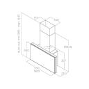 Elica Plat Vegghengt Ventilator 80 cm Sort med Innebygget Motor