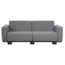 Brafab Bolster sofa Antracit / Teddy Grey