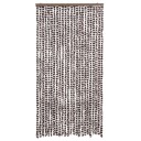 Vidaxl Insektgardin Brun Og Hvit 100x220 Cm Chenille