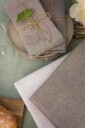 Hedvig Duk Behandlet 140x240 cm Chambray Brun / Beige